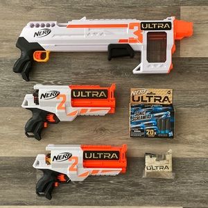 Nerf Ultra Three Blaster & Nerf Ultra Two Blaster (with ultra darts)